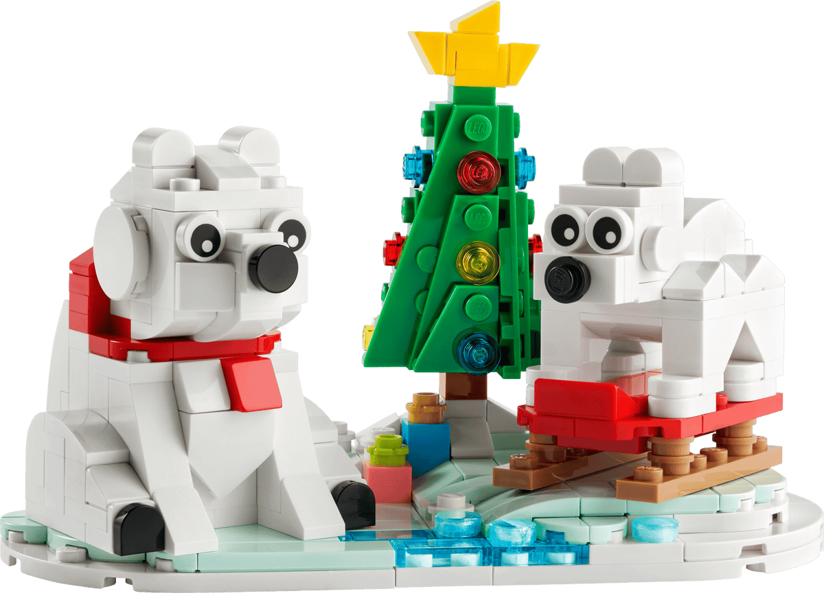 LEGO® polar bears in winter