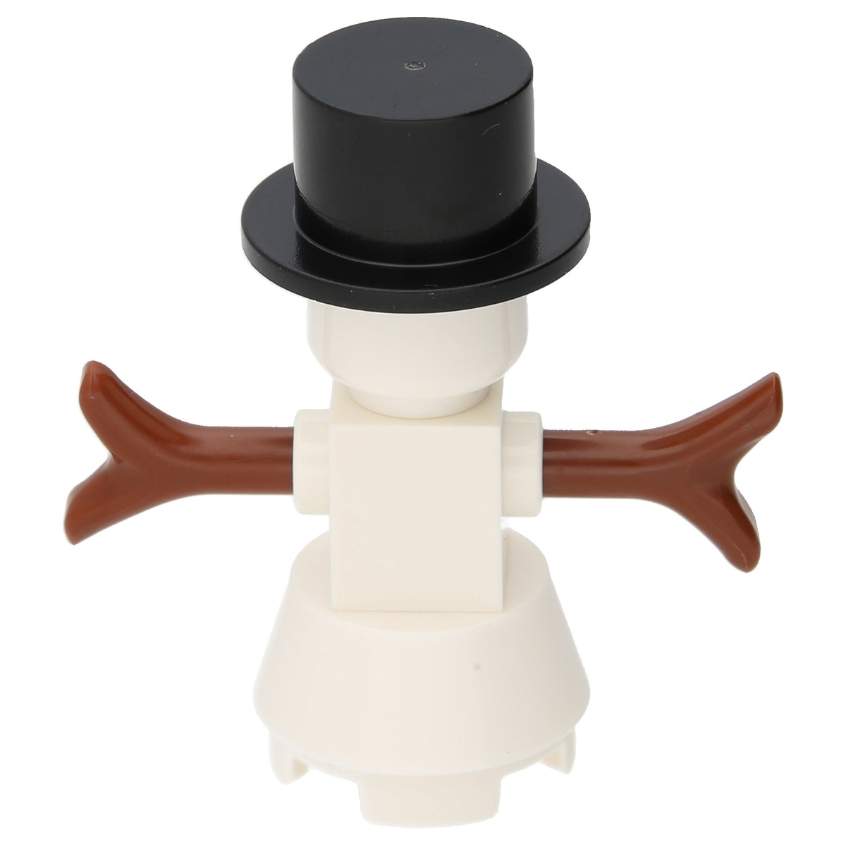 LEGO minifigure - snowman with cones for legs and branch forks for hands