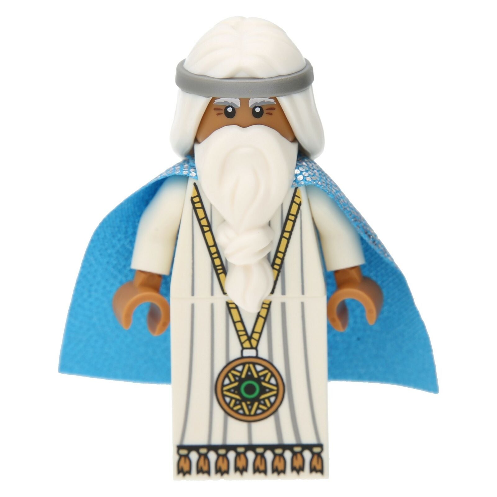 Lego the Lego Movie Minifigur Vitruvius with a beard and cloak (medallion)