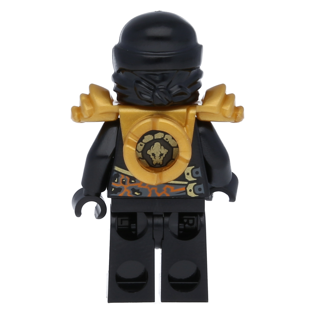 LEGO Ninjago Minifigure - Cole (Gold Shoulder Armor) Rebooted