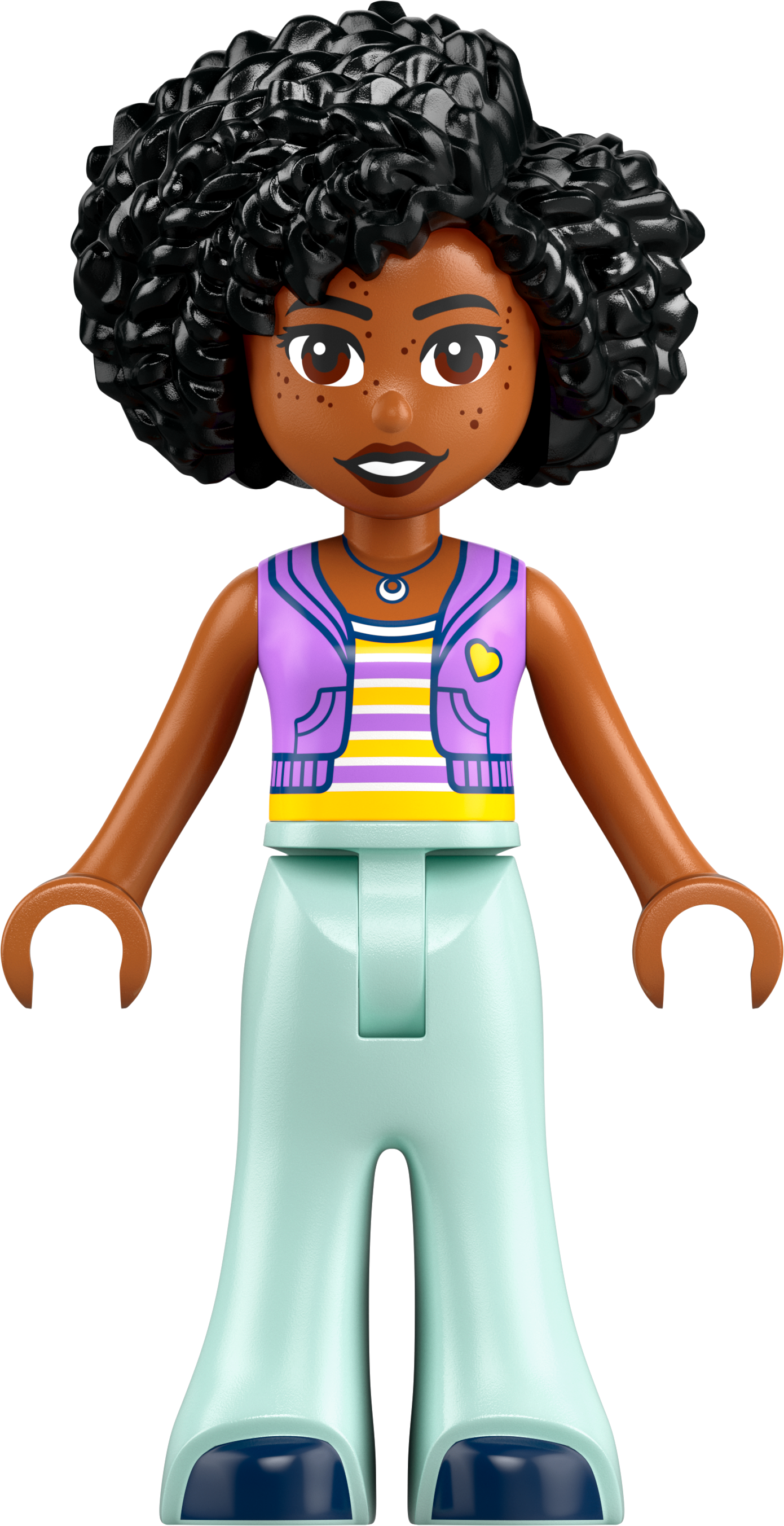 LEGO Minifigur Friends Jamila - Medium Lavender Sleeveless Hoodie (frnd0816)