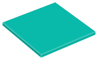 LEGO Tiles (Standard) - 6 x 6 with subtubes