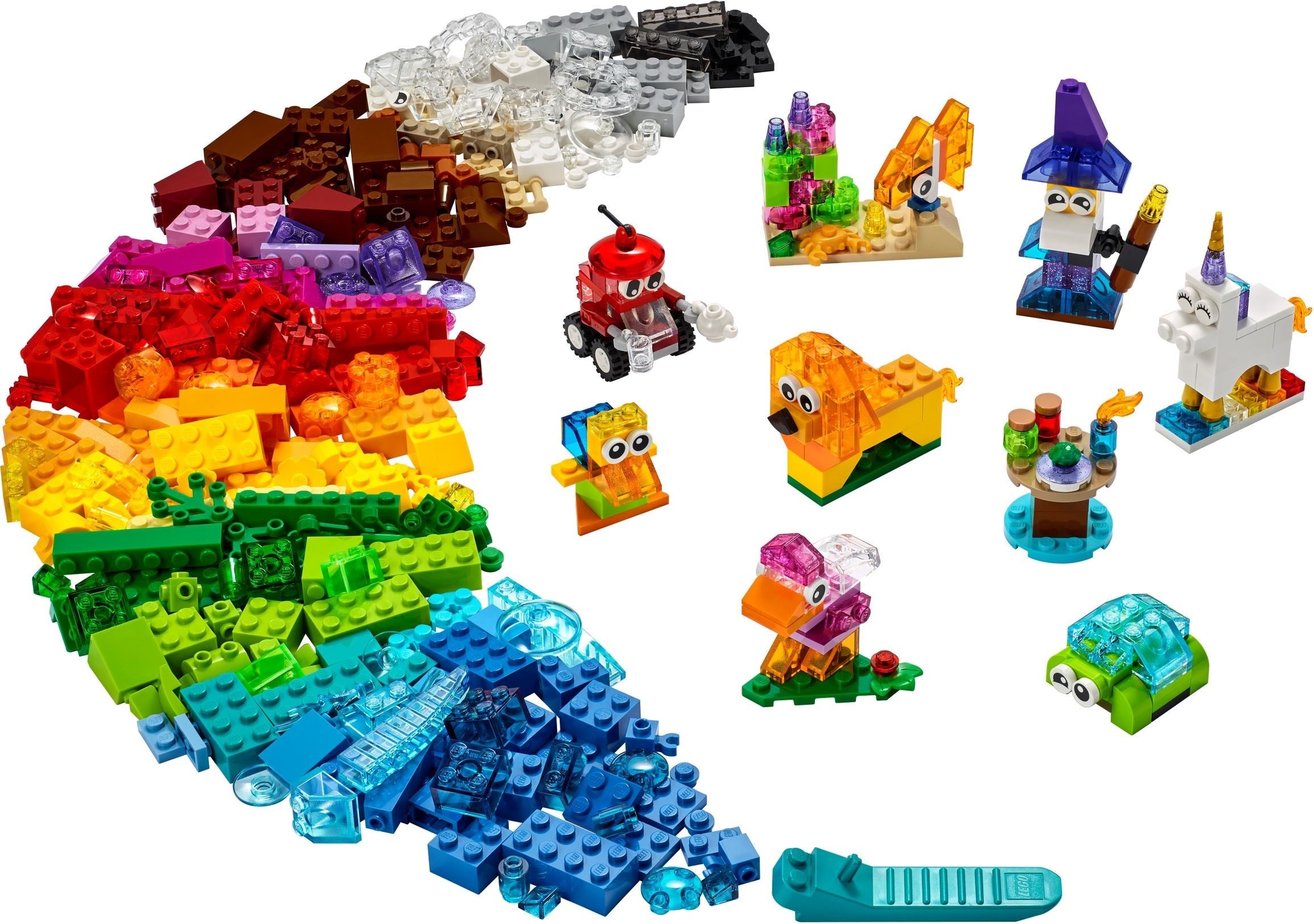 LEGO® creative building with transparent stones