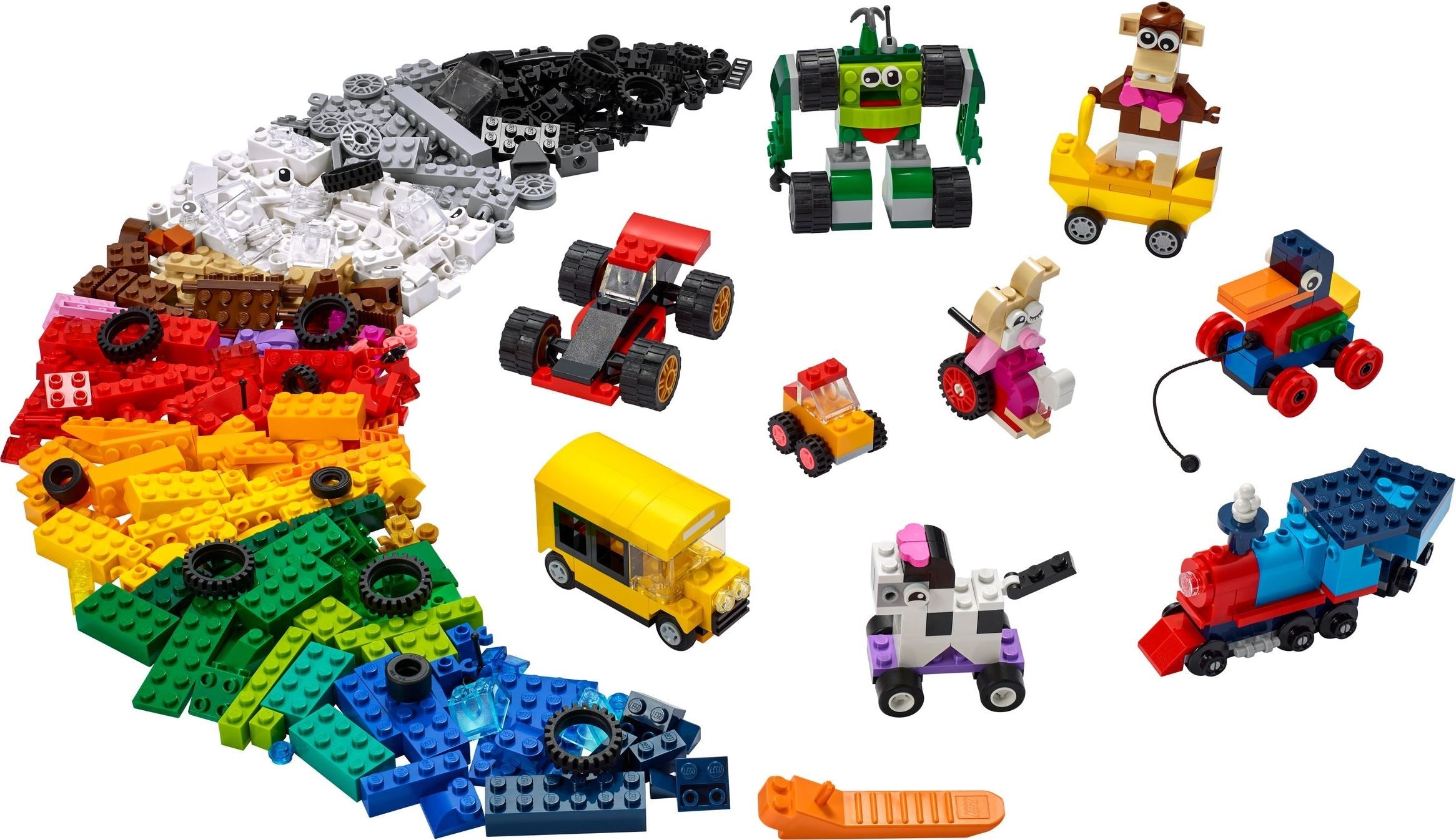 LEGO® brick box with wheels