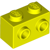 LEGO Bricks (modified) - 1 x 2 with side studs