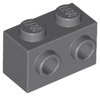 LEGO stones (modified) - 1 x 2 with side knobs
