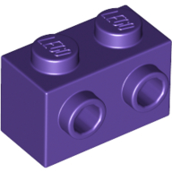 LEGO stones (modified) - 1 x 2 with side knobs