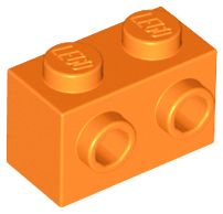 LEGO stones (modified) - 1 x 2 with side knobs