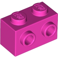 LEGO stones (modified) - 1 x 2 with side knobs