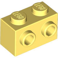 LEGO stones (modified) - 1 x 2 with side knobs