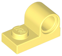 LEGO Plates (modified) - 1 x 2 with pin opening at top
