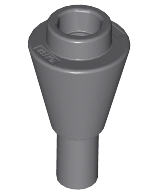 LEGO stones (cone) - 1 x 1 with a rod (inverted)