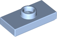 LEGO Plates (modified) - 1 x 2 with 1 stud and lower stud holder