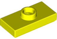 LEGO Plates (modified) - 1 x 2 with 1 stud and lower stud holder