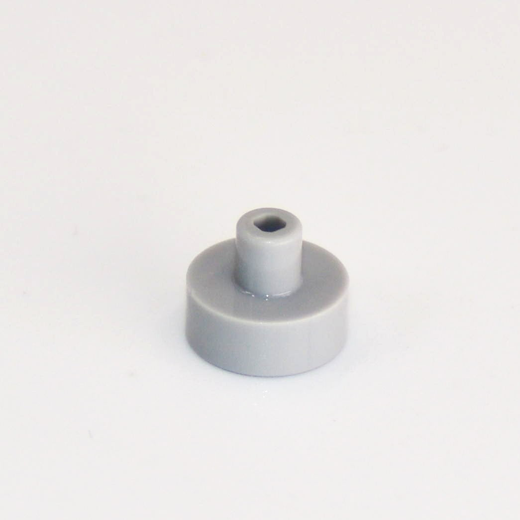 LEGO Tiles (modified) - 1 x 1 round with rod and pin holder