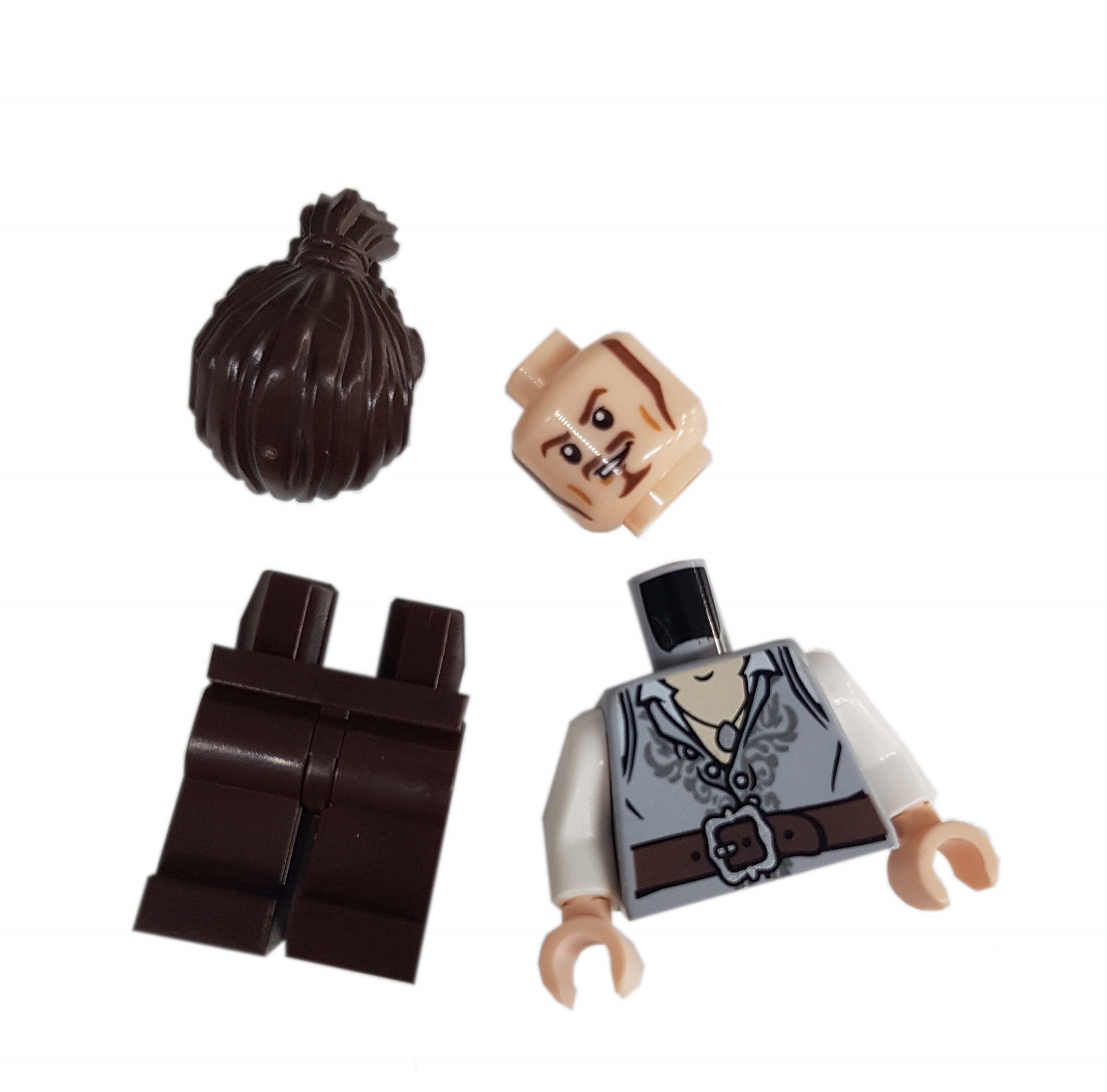 LEGO Minifigur Will Turner mit doppelseitigem Kopf (poc026) – neu