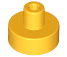 LEGO Tiles (modified) - 1 x 1 round with rod and pin holder
