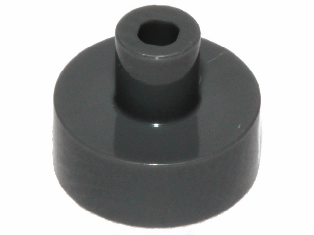 LEGO Tiles (modified) - 1 x 1 round with rod and pin holder