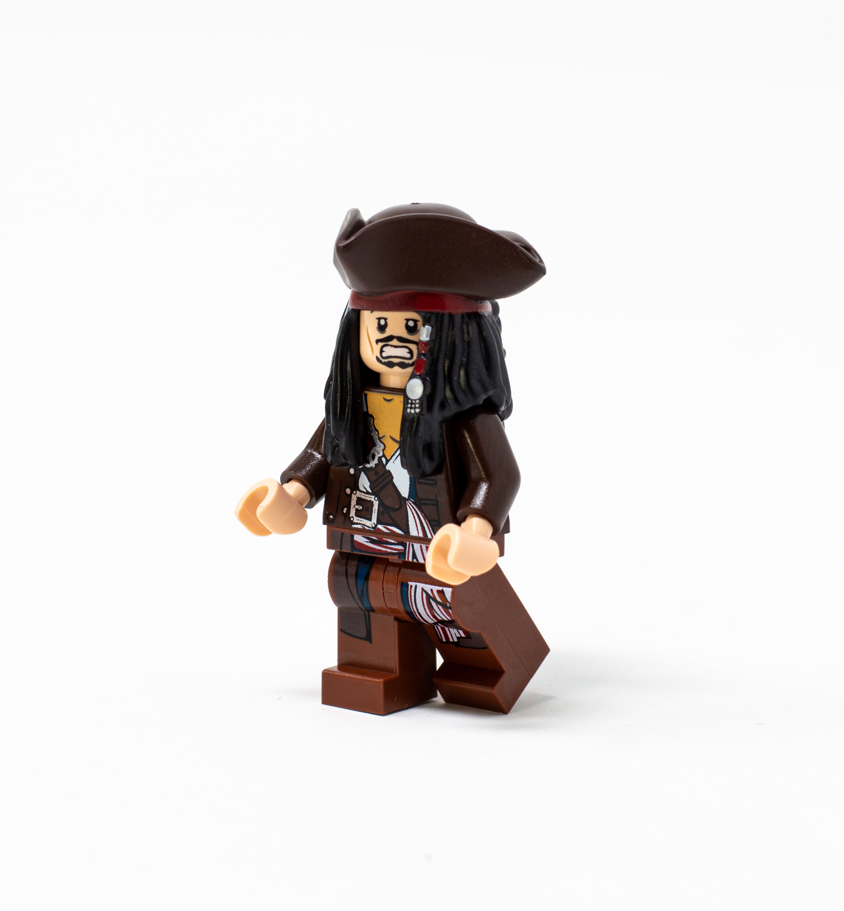 LEGO Minifigur Fluch der Karibik Captain Jack Sparrow Figur (poc011) – neu