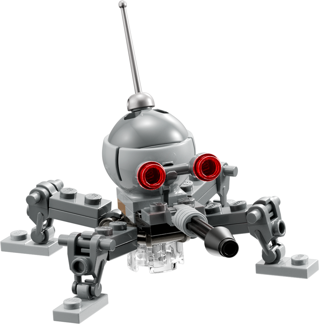 LEGO Minifigur Dwarf Spider Droid - Dark Bluish Gray Dome, Black Cone (sw1234)
