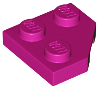 LEGO Plates (modified) - wedge plate 2 x 2 (cut corner)