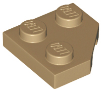 LEGO Plates (modified) - wedge plate 2 x 2 (cut corner)