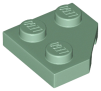 LEGO Plates (modified) - wedge plate 2 x 2 (cut corner)