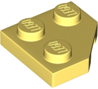 LEGO Plates (modified) - wedge plate 2 x 2 (cut corner)
