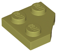 LEGO Plates (modified) - wedge plate 2 x 2 (cut corner)