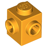 LEGO stones (modified) - 1 x 1 with 2 sideways adjacent knobs