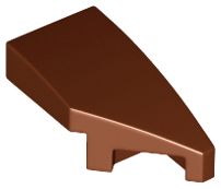 LEGO Slopes (modified) - Wing 1 x 2 with knob cutout (right, curved)
