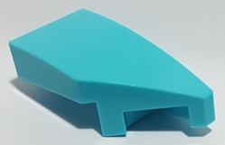 LEGO roof stones (modified) - wing 1 x 2 with a knobs (right, curved)