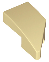 LEGO Slopes (modified) - Wing 1 x 2 with knob cutout (left, curved)