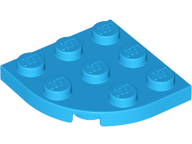 Lego plates (modified) - corner plate 3 x 3 (rounded)