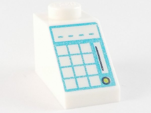 LEGO Slopes (printed) - 2 x 1 with number pad (45°)