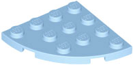 LEGO Plates (modified) - corner plate 4 x 4 (round)