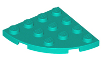 LEGO Plates (modified) - corner plate 4 x 4 (round)