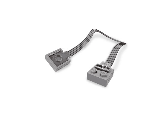LEGO Kabel - Power Functions Extension cable with a light gray end (20cm)
