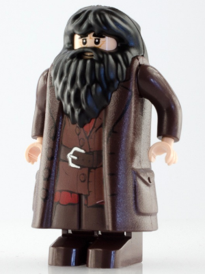 LEGO Harry Potter Minifigures - Rubeus Hagrid with dark brown coat with buttons