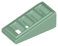 LEGO roof stones (modified) - sloping 18 degrees, 2 x 1 x 2/3 with grating