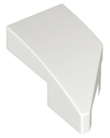 LEGO Slopes (modified) - Wing 1 x 2 with knob cutout (left, curved)