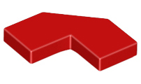 LEGO Tiles (modified) - Modified Facet 2 x 2 (with cutout)