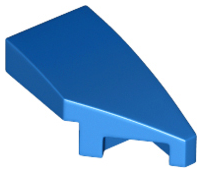 LEGO Slopes (modified) - Wing 1 x 2 with knob cutout (right, curved)