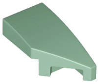 LEGO Slopes (modified) - Wing 1 x 2 with knob cutout (right, curved)