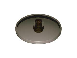 LEGO satellite bowl/ radar - 4 x 4 with closed knob (inverted)