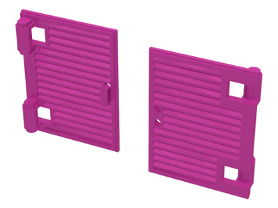 LEGO window shutters for 1 x 2 x 3 frames with hinges and handle