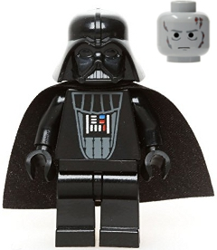 LEGO Star Wars Minifigur - Darth Vader (Imperiale Uniform, Gesicht mit geraden Augenbrauen)