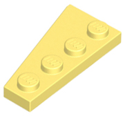 LEGO Platten (modifiziert) - Flügel 2 x 4 (rechts)
