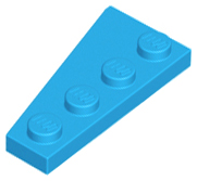 LEGO Platten (modifiziert) - Flügel 2 x 4 (rechts)