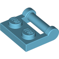 LEGO plate (modified) - plate 1 x 2 with handle on the side, closed ends